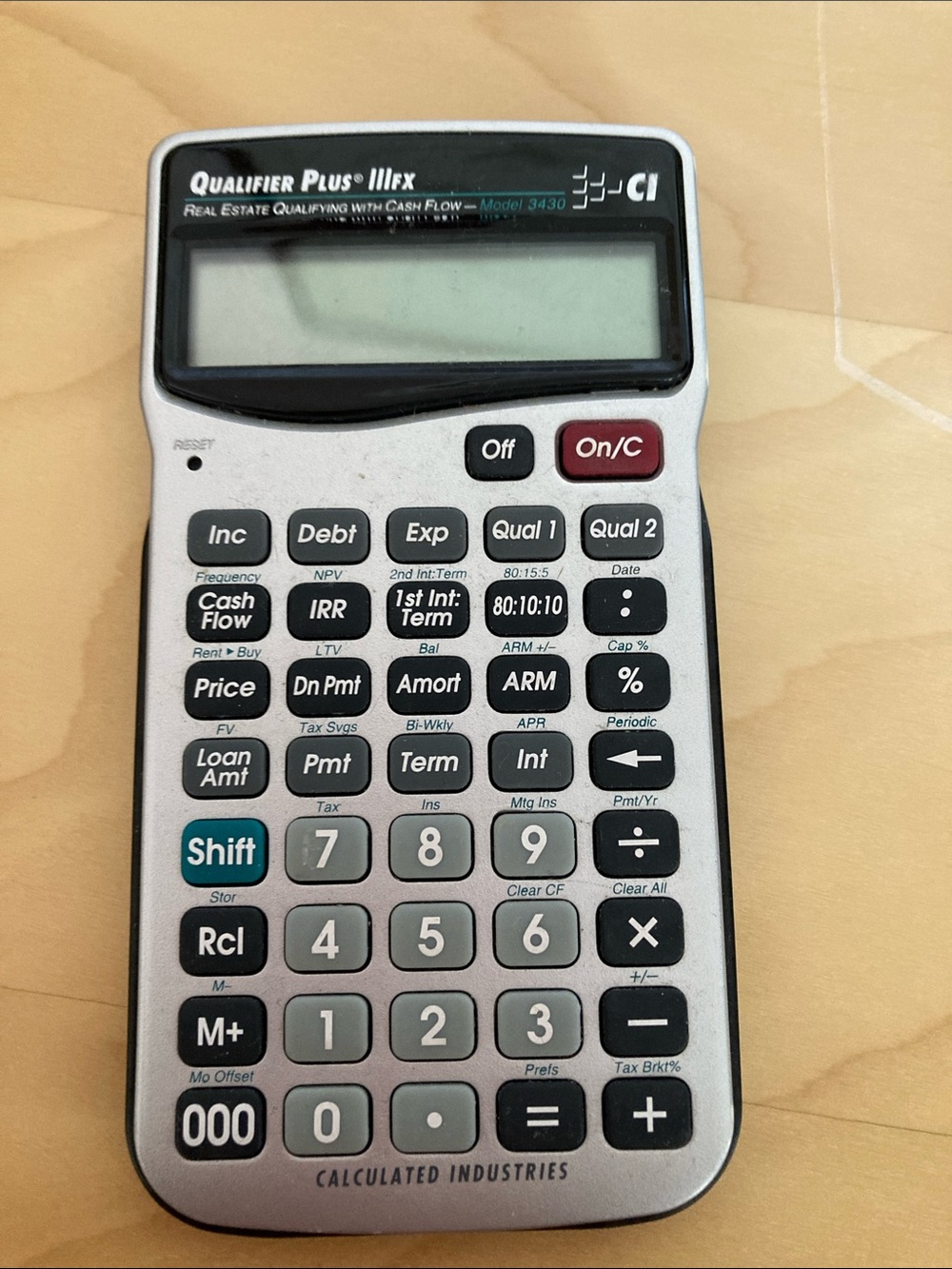 Qualifier Plus III Fx Real Estate Financial Calculator - Silver/Black